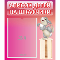 Стенд "Список на шкафчики" - «globural.ru» - Кировград