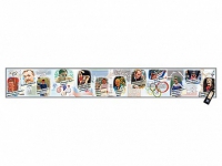 Интерактивный стенд-лента "Выдающиеся спортсмены, деятели физической культуры, спорта и олимпийского движения" адаптивный, с сенсорным пультом управления и планшетом со шрифтом Брайля (физическая культура) - «globural.ru» - Кировград