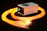 Пучок фибероптических волокон с боковым точечным свечением «Звёздный дождь» 150х2 м в комплекте с источником света - «globural.ru» - Кировград