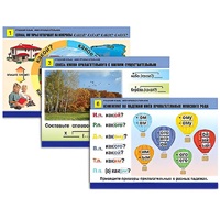 Комплект таблиц для начальной школы "Русский язык. Имя прилагательное" - «globural.ru» - Кировград