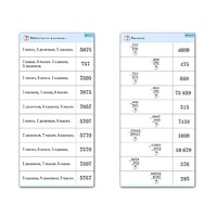 Комплект карточек (10) "Обучающий калейдоскоп. Сложение и вычитание в столбик" - «globural.ru» - Кировград