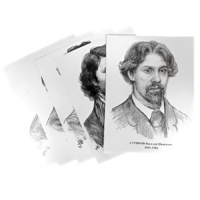 Комплект портретов отечественных и зарубежных художников  (22 штуки формат А3) - «globural.ru» - Кировград