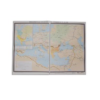 Учебная карта "Византийская империя и славяне в VI - ХI в.в. 1040*1420 мм" (матовое, 2-стороннее лам.) - «globural.ru» - Кировград