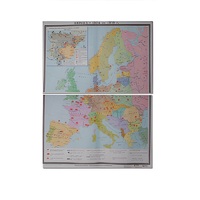 Учебная карта "Европа 1924-1939 гг" 1050*1420 мм (матовое, 2-стороннее лам.) - «globural.ru» - Кировград