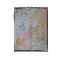 Учебная карта "Европа после 1-ой мировой войны" 1400*1060 мм (матовое, 2-стороннее лам.) - «globural.ru» - Кировград