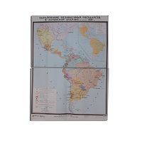 Учебная карта "Образование независимых государств в Латинской Америке" 1030*1420 мм (матовое, 2-стороннее лам.) - «globural.ru» - Кировград