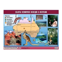 Таблица демонстрационная "Объекты всемирного наследия в Австралии" (винил 100х140) - «globural.ru» - Кировград