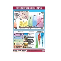 Таблица демонстрационная "Этапы взаимодействия человека и природы" (винил 100x140) - «globural.ru» - Кировград
