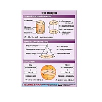 Таблица демонстрационная "Тела вращения" (винил 70х100) - «globural.ru» - Кировград