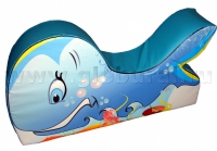 Напольная игрушка "Кит" с шелкографией (ВИК) - «globural.ru» - Кировград