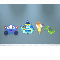 Комплект бизибордов "В сказочном королевстве 4 в 1" - «globural.ru» - Кировград