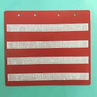 Красный лист-вкладыш в папку ПЕКС БОЛЬШАЯ  для карточек 4*4 см - «globural.ru» - Кировград