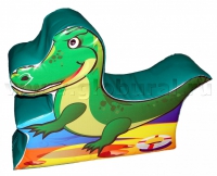 Напольная игрушка "Крокодил" с шелкографией (ВИК) - «globural.ru» - Кировград