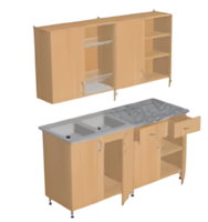 Мебель кухонная (столы с гигиеническим покрытием, шкаф для хранения посуды, сушка для посуды, моечная раковина) - «globural.ru» - Кировград
