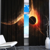 Комплект светонепроницаемых штор "Планеты" - «globural.ru» - Кировград