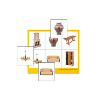 Лото "Мебель. Предметы интерьера" (4 планшета, 24 карточки, цветное, ламинированное) - «globural.ru» - Кировград