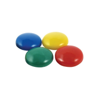 Набор магнитов круглых разноцветных (4 шт.) - «globural.ru» - Кировград