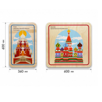 Набор стеновых панелей «Памятные места России - Кижи, Москва» - «globural.ru» - Кировград