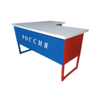 Стол преподавателя "Патриот" угловой с выкатной тумбой - «globural.ru» - Кировград