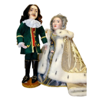 Комплект театральных кукол "Петр I и Екатерина" - «globural.ru» - Кировград