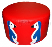 Пуфик «Пингвины» (шелкография, ВИК) - «globural.ru» - Кировград
