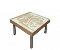 Столик на ножках для рисования песком Радуга. Подсветка белая - «globural.ru» - Кировград