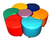 Комплект пуфиков "Семицветик" (ВИК) - «globural.ru» - Кировград