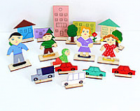 Фигурки для песочной терапии "Семья и дом" - «globural.ru» - Кировград