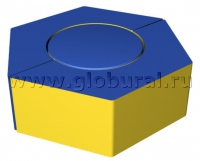 Шестигранное кресло - пуф 80*70*30см (ВИК) - «globural.ru» - Кировград