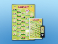 Интерактивный стенд "Говорящая азбука" адаптивный, с сенсорным пультом управления и планшетом со шрифтом Брайля - «globural.ru» - Кировград