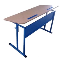 Стол ученический двухместный с регулировкой наклона столешницы - «globural.ru» - Кировград