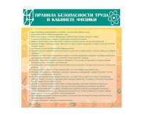 Стенд "Правила безопасности труда в кабинете физики" - «globural.ru» - Кировград