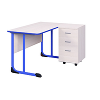 Стол учителя с тумбой с полиуретановой кромкой  - «globural.ru» - Кировград