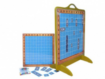 Панно магнитно-маркерное "Морской бой" с комплектом тематических магнитов - «globural.ru» - Кировград