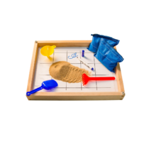 Игровой набор для экспериментов с песком "Песочница малая" (настольная, бук) - «globural.ru» - Кировград