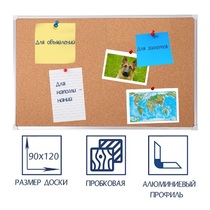 Доска пробковая 1200х900 - «globural.ru» - Кировград