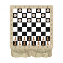 Настенная игра «2 в 1 шашки + шахматы» - «globural.ru» - Кировград