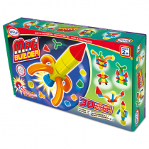 Магнитный конструктор Строитель. Базовый 30 деталей + колесная база. Стартовый набор - «globural.ru» - Кировград