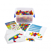 Мозаика "Геометрические фигуры". Набор для класса - «globural.ru» - Кировград