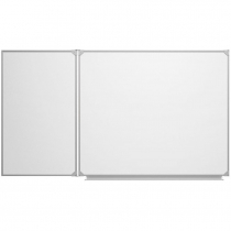 Доска магнитно-маркерная настенная двухэлементная белая полимерная - «globural.ru» - Кировград