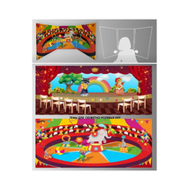 Стенд для сюжетно-ролевых игр 2-х сторонний (Цирк, театр) - «globural.ru» - Кировград