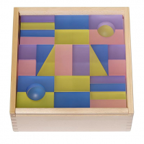 Набор полупрозрачных строительных кубиков 1 (84 элемента) - «globural.ru» - Кировград