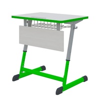 Парта Nomad одноместная с полиуретановой кромкой регулируемая по высоте  - «globural.ru» - Кировград