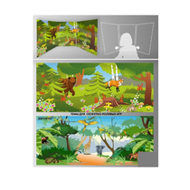 Стенд для сюжетно-ролевых игр 2-х сторонний (джунгли, лес) - «globural.ru» - Кировград