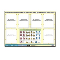 Стенд "Правила техники безопасности в кабинете физики" (80х110, 6 карманов) - «globural.ru» - Кировград