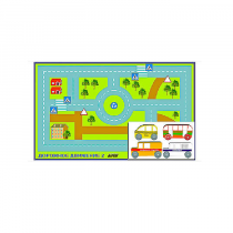 Игровой коврик "Дорожное движение - 2" с набором транспортных средств - «globural.ru» - Кировград