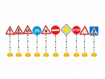 Комплект стоек "Дорожные знаки № 1" - «globural.ru» - Кировград