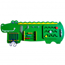 Бизиборд "Зелёный крокодильчик" - «globural.ru» - Кировград