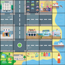 Тематическое поле-маршрутизатор  для мини-робота «На берегу моря» - «globural.ru» - Кировград