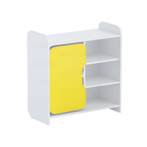 Тумба для игрушек и пособий "Росток 2" (белый/желтый) - «globural.ru» - Кировград